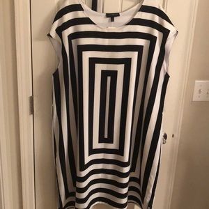 NWT Lane Bryant black and white sleeveless dress